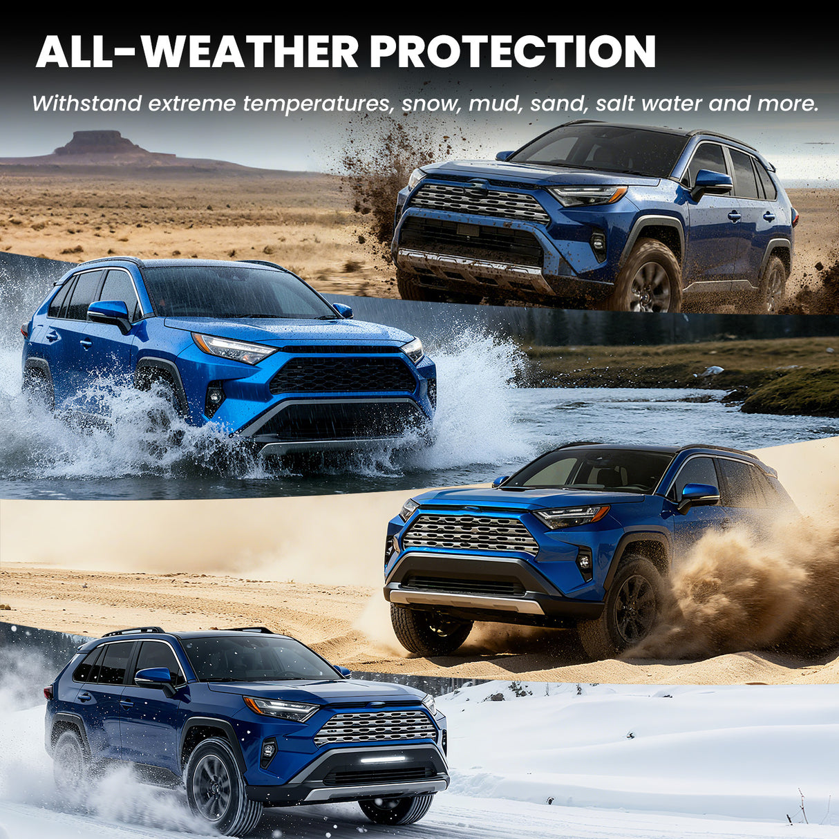 Fit for 2019-2025 Toyota RAV4 All-weather TPE Floor Mats & Cargo Mat