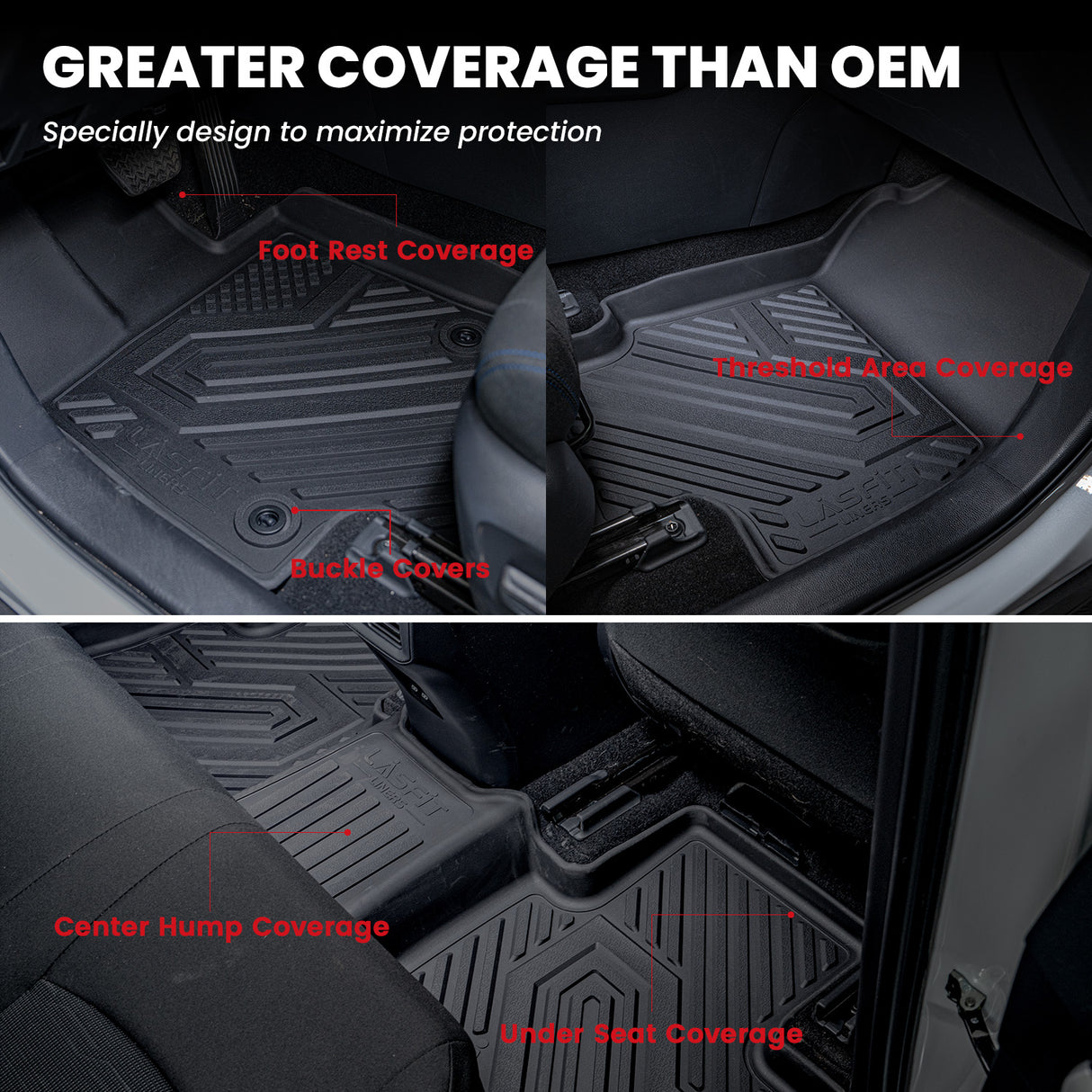 Fit for 2019-2025 Toyota RAV4 All-weather TPE Floor Mats & Cargo Mat