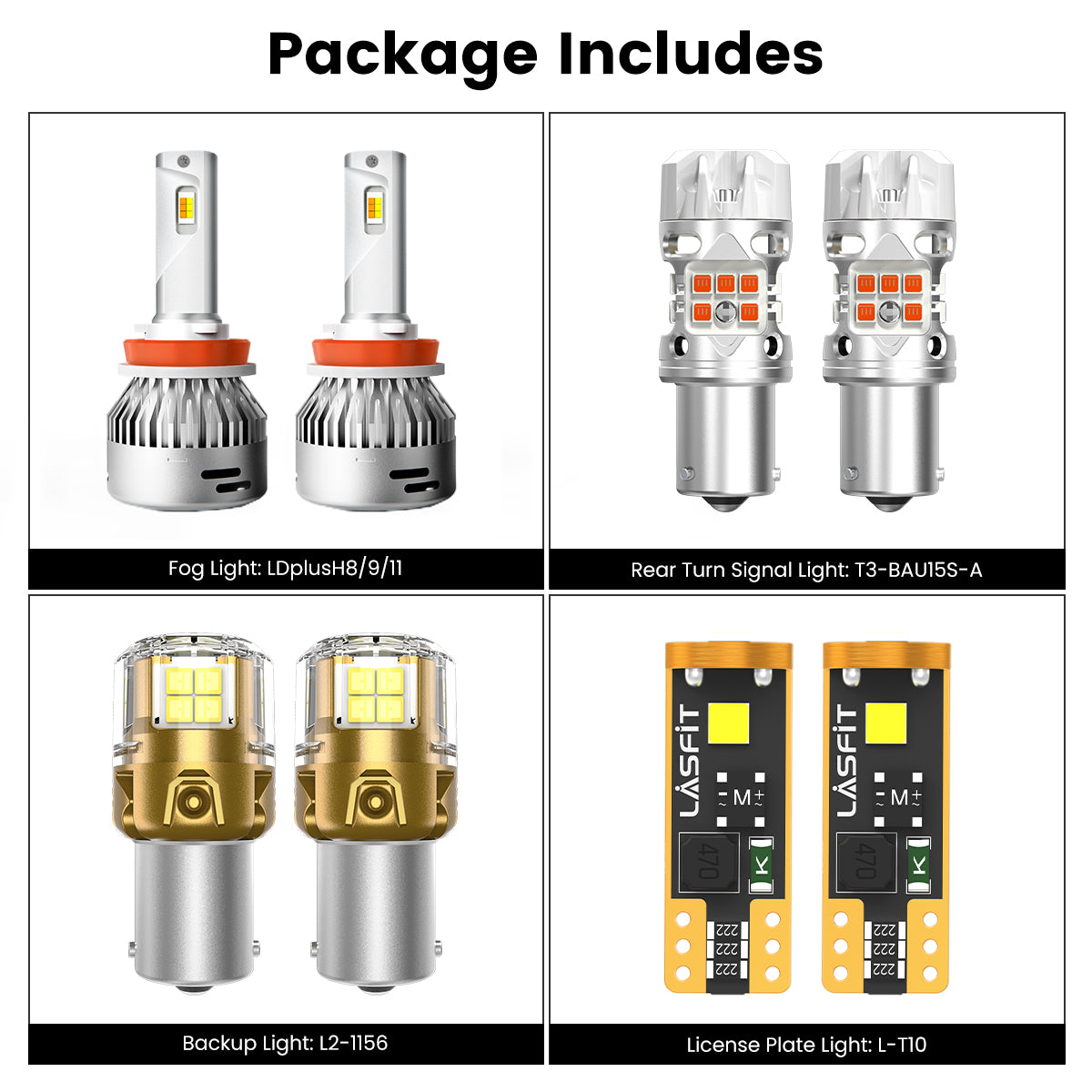 Lasfit combo package led bulbs for 2019-2026 Mercedes-Benz Sprinter 1500/2500/3500/4500 W/ LED Headlights