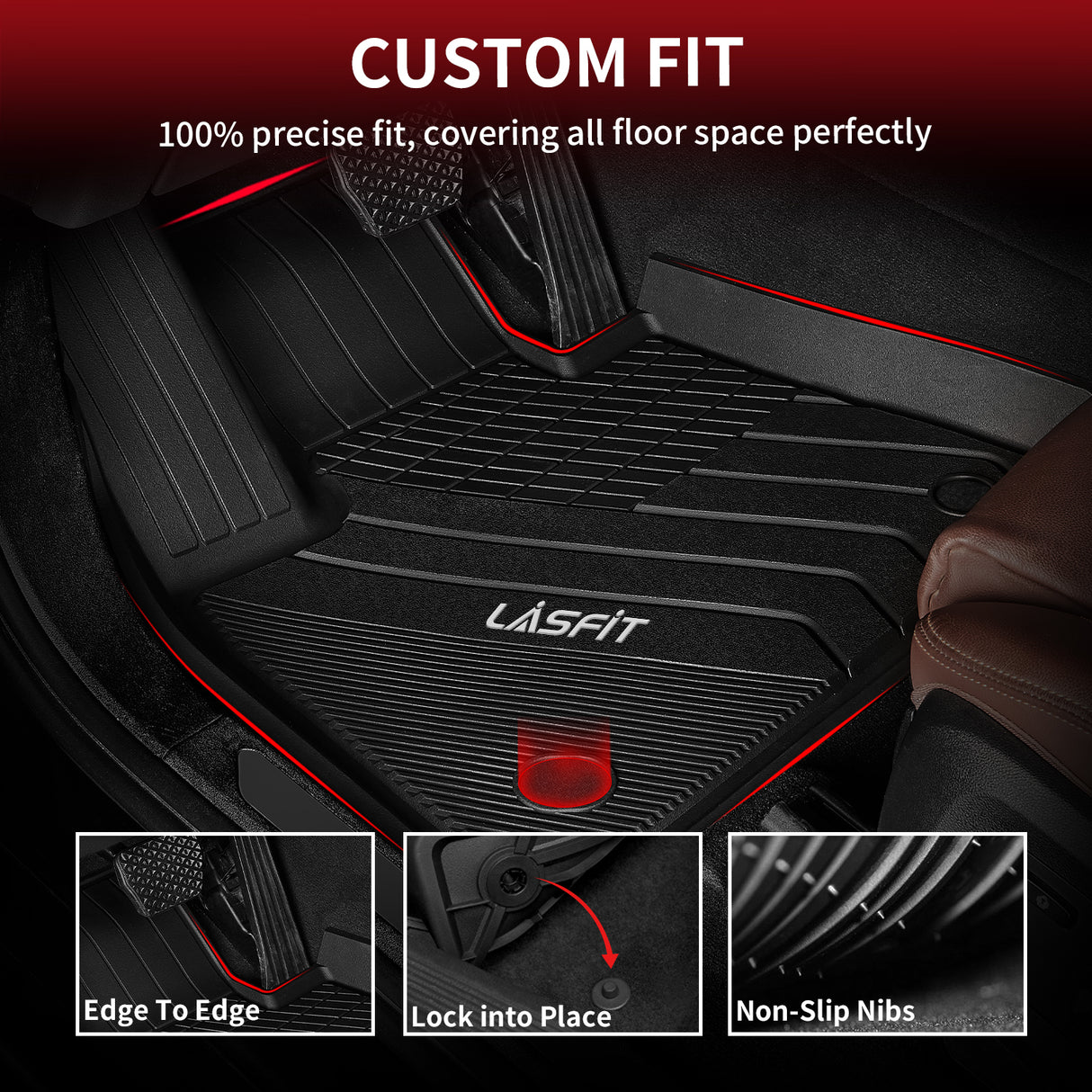 Fit for 2019-2026 BMW X5 (40i/ 45e/ 50i/ M/ M50i/50e) 5-Passenger Custom Floor Mats