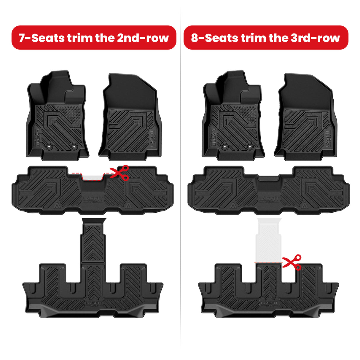 2019-2026 Subaru Ascent Floor Mats Fitment
