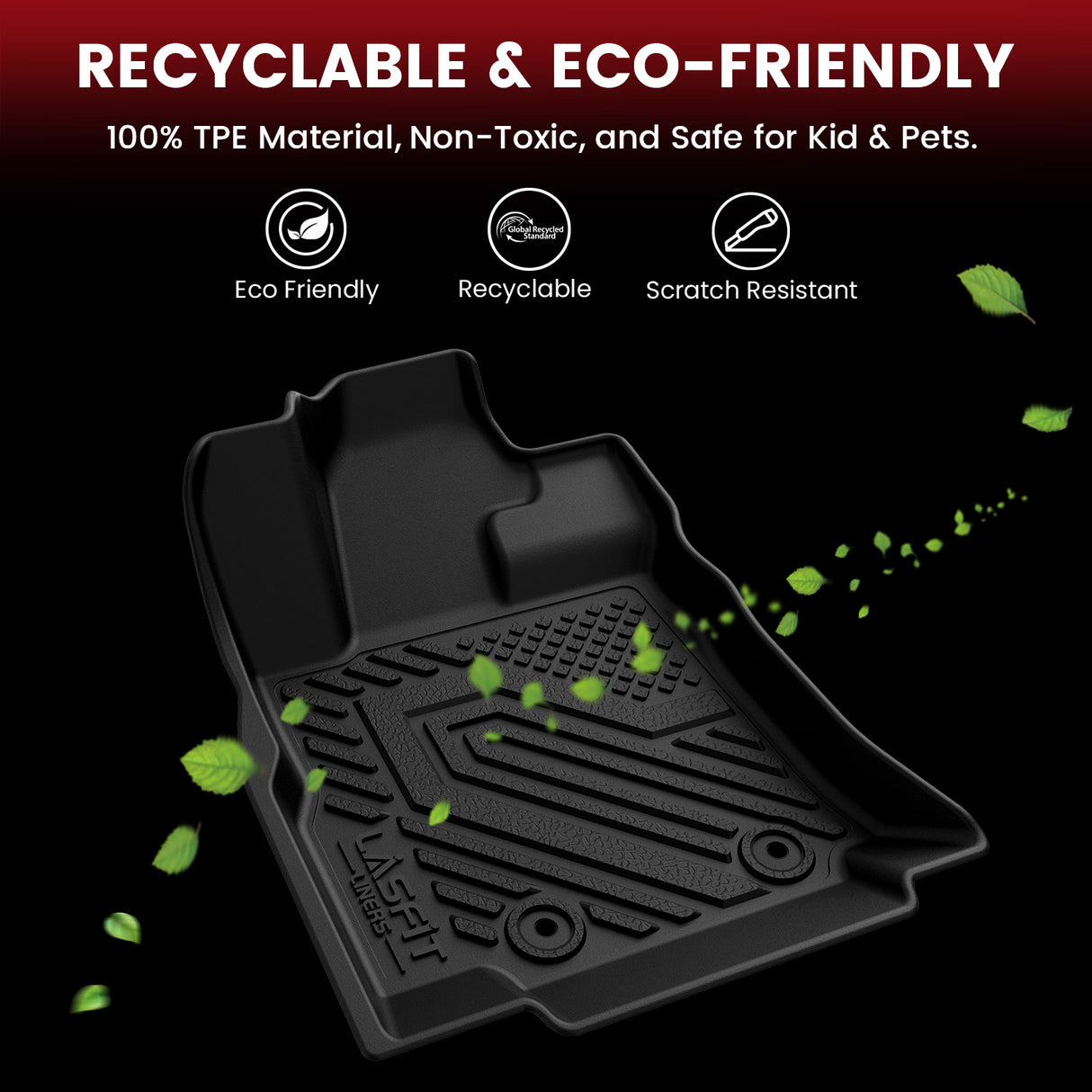2019-2026 Subaru Ascent Floor Mats TPE Material