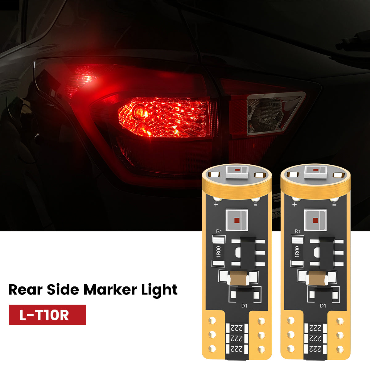 Lasfit 168 led rear side marker light for 2019 Ford Escape