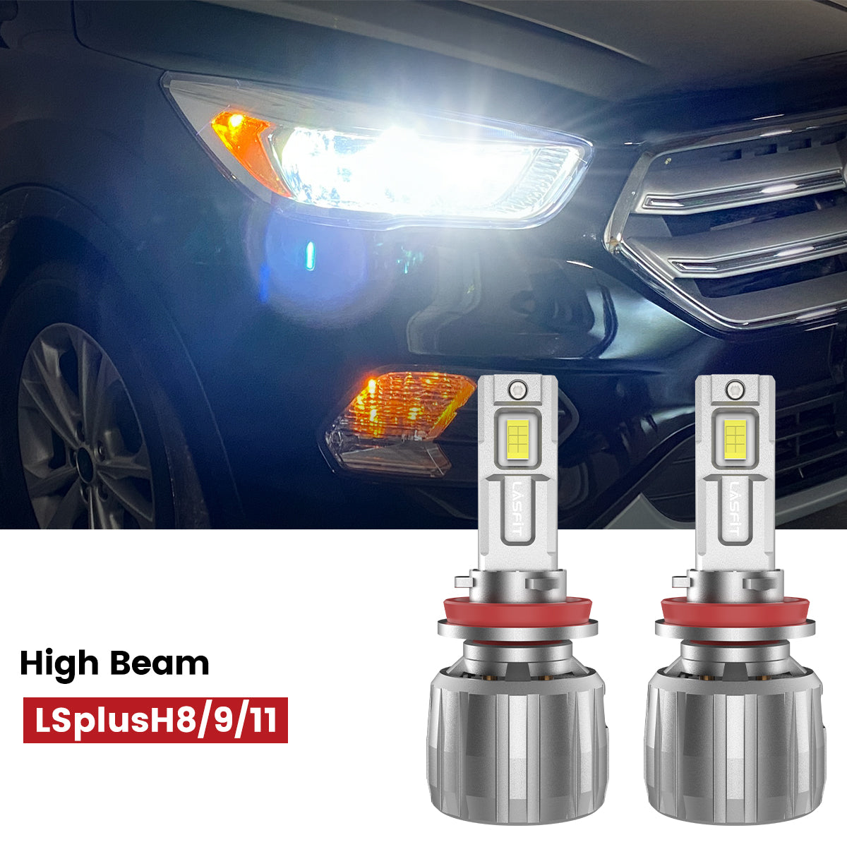 Lasfit H11 led high beam for 2019 Ford Escape