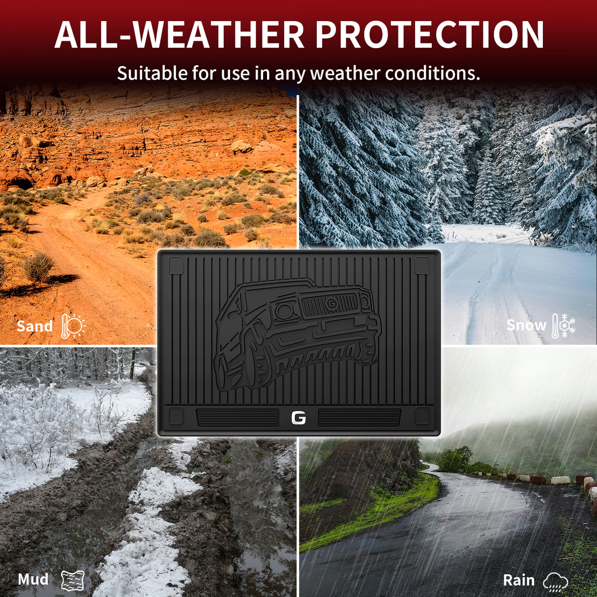 Fit for 2019-2026 Mercedes-Benz G-Class SUV Floor Mats or Cargo Mat