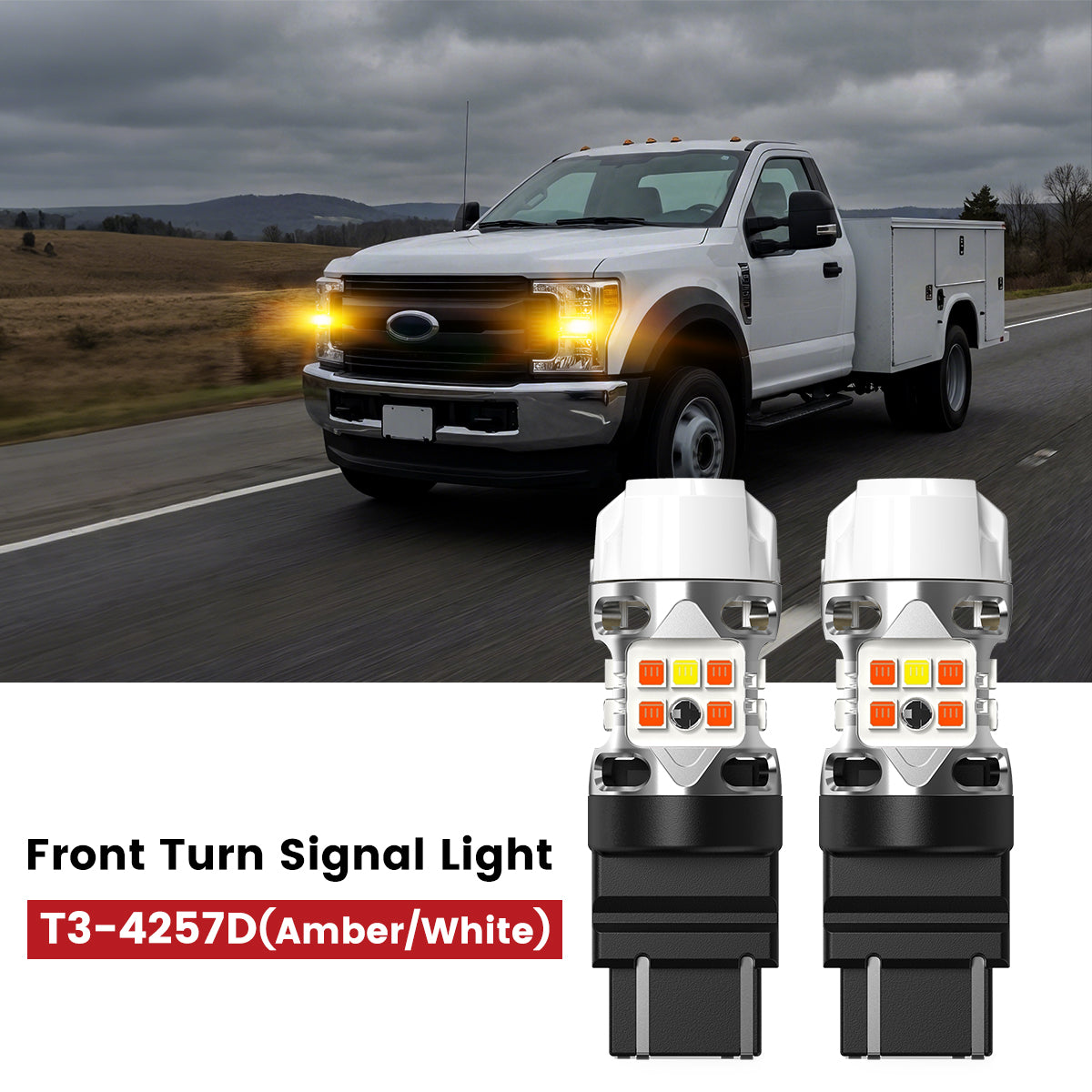 Fit for 2020-2022 Ford Chassis Cab F-350/450/550 The Brightest LED Bulbs Upgrade