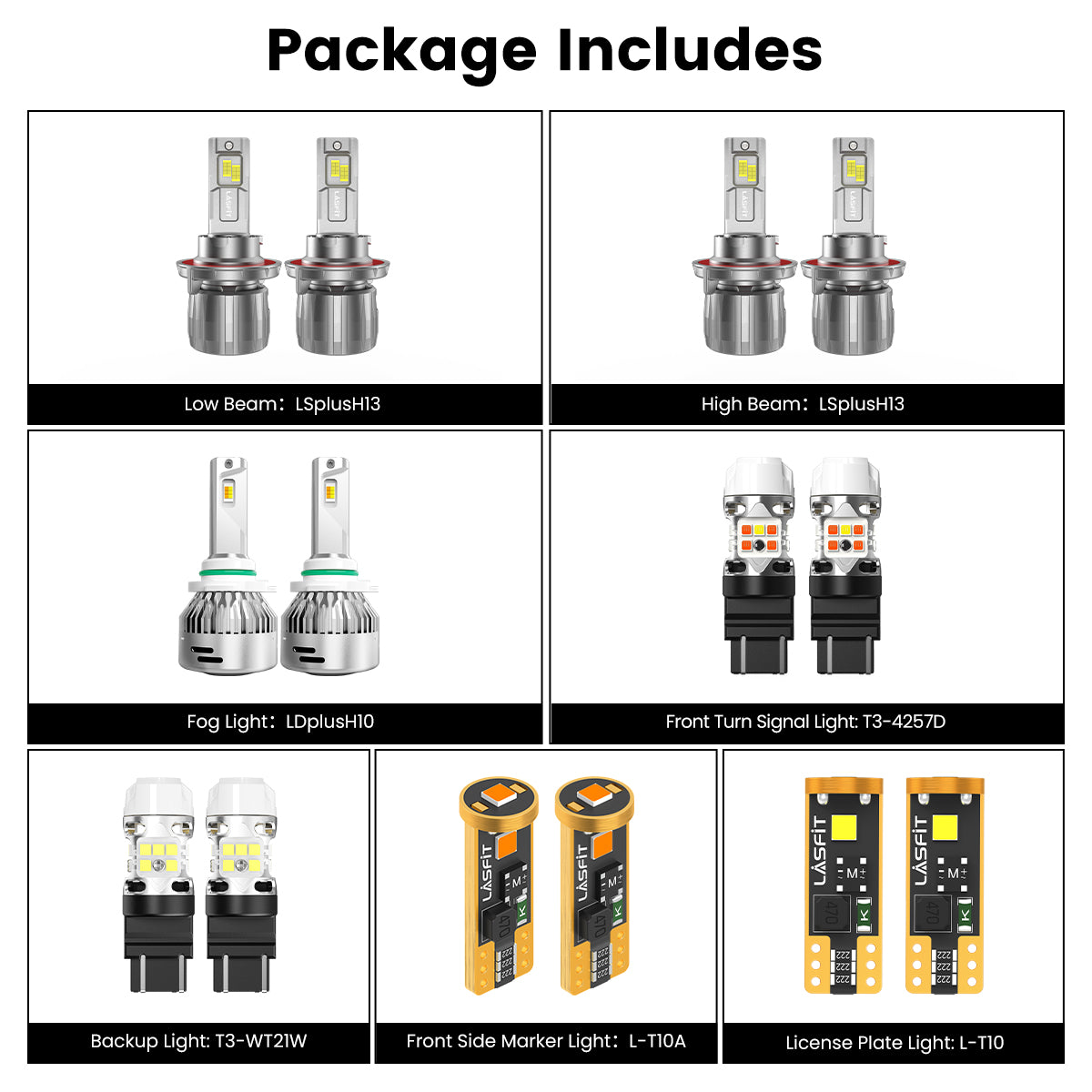 Lasfit combo package led bulbs for 2020-2022 Ford F250 F350 Lariat King Ranch