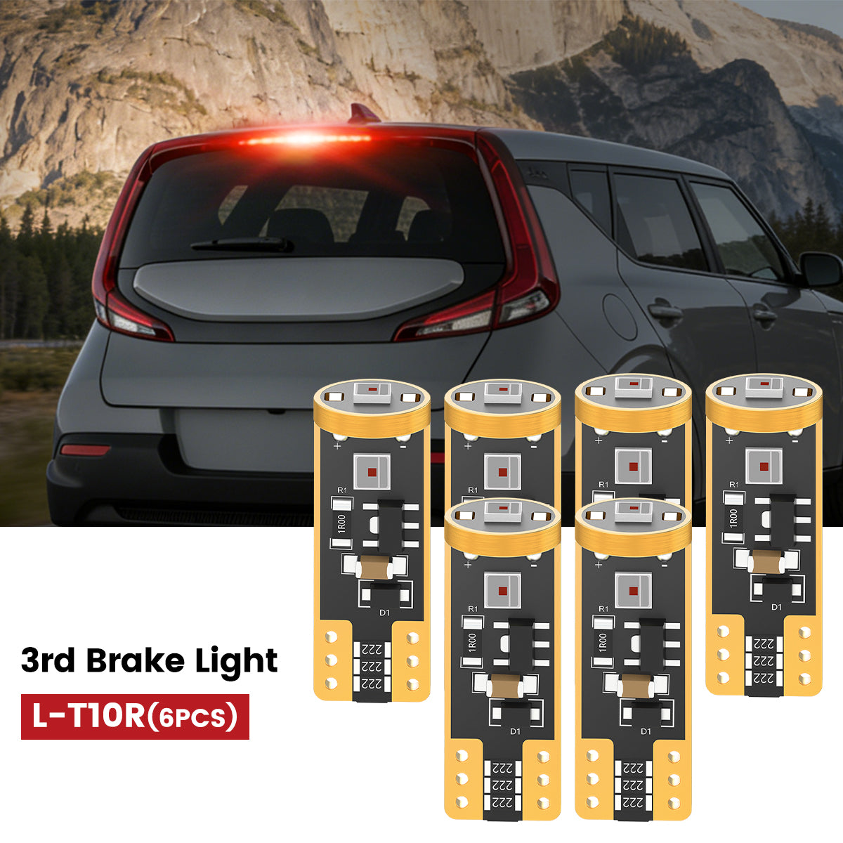 Lasfit 168 led 3rd brake lights fit for 2020-2022 Kia Soul