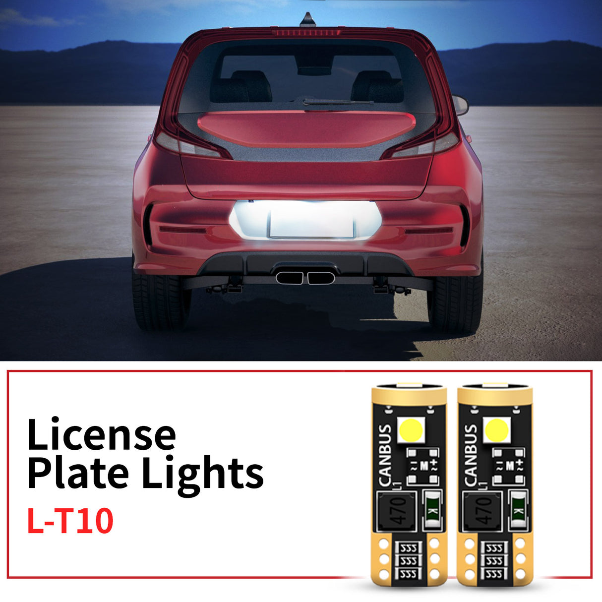 Lasfit 168 led license plate lights fit for 2020-2022 Kia Soul