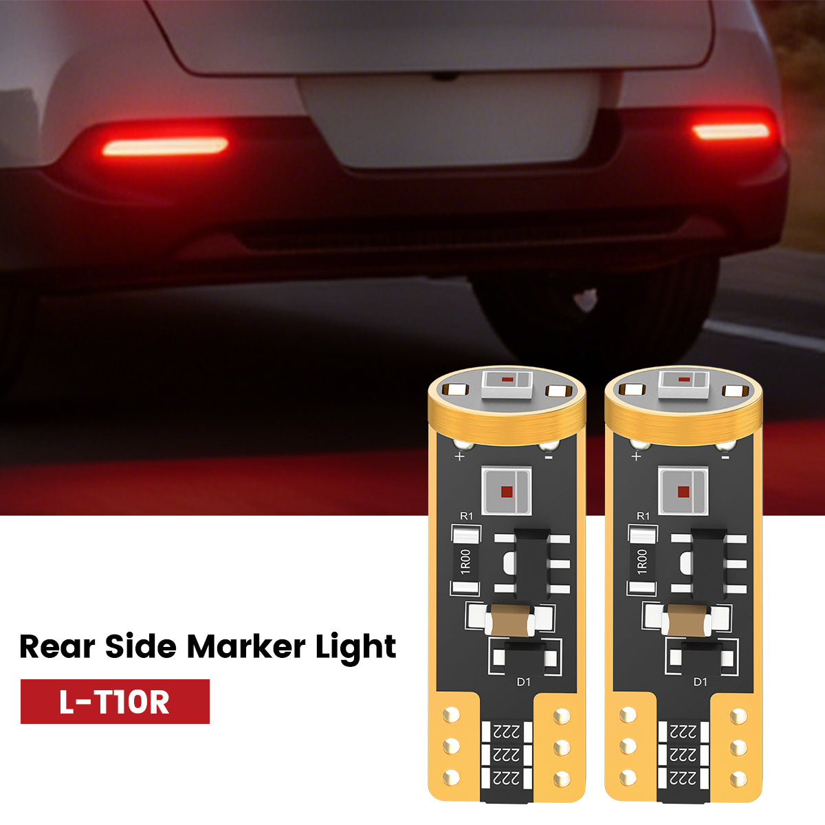 Lasfit 168 led rear side marker lights fit for 2020-2022 Kia Soul