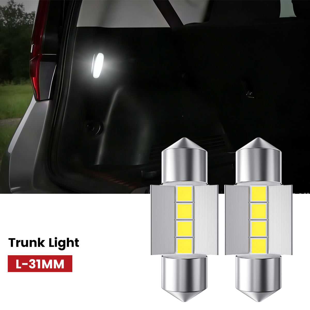 Lasfit 31MM led trunk lights fit for 2020-2022 Kia Soul