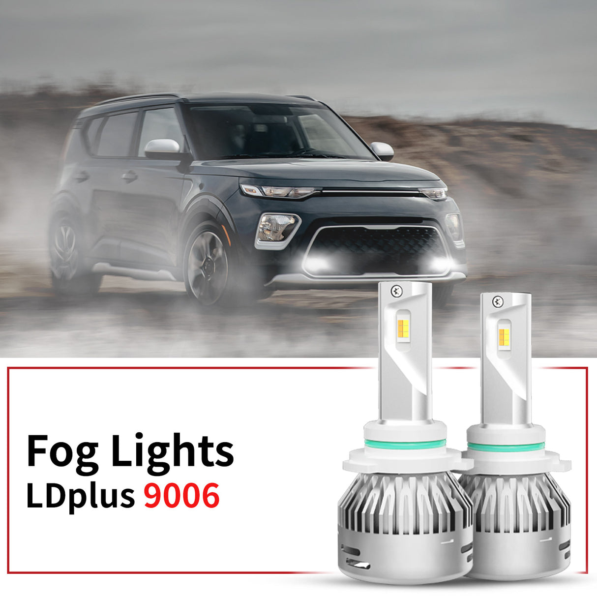 Lasfit 9006 led fog lights fit for 2020-2022 Kia Soul