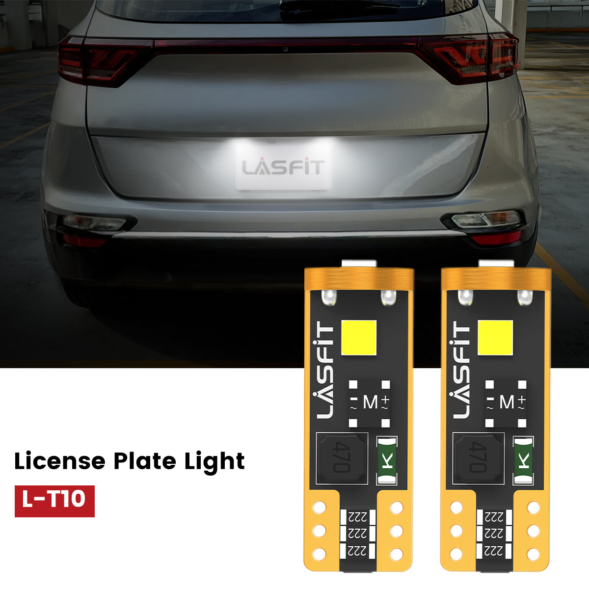 Lasfit 168 led license plate lights fit for 2020-2022 Kia Sportage