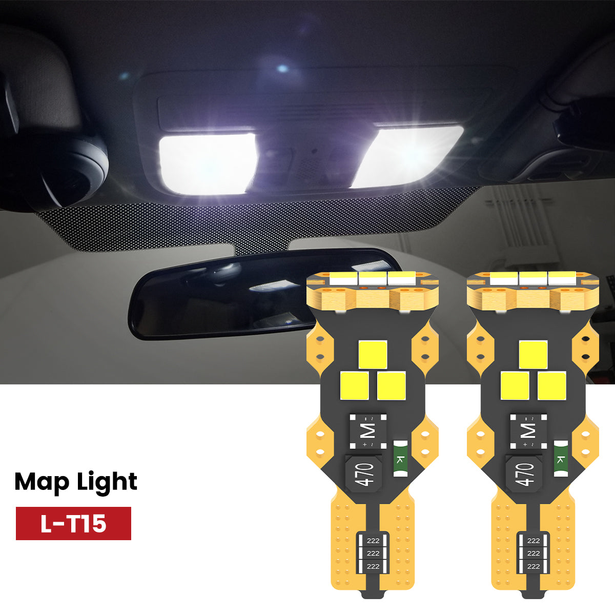 Lasfit 921 led map lights fit for 2020-2022 Kia Sportage