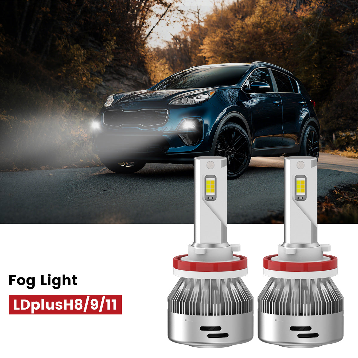 Lasfit H16 led fog lights fit for 2020-2022 Kia Sportage