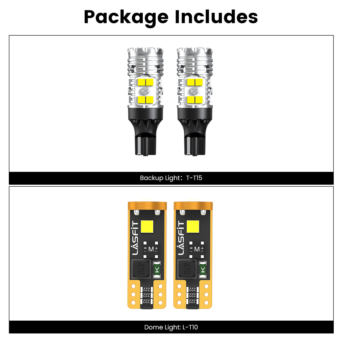 Lasfit combo package led bulbs for 2020-2022 Kia Telluride SX