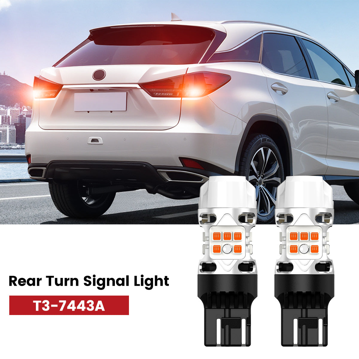 Lasfit 7443 led rear turn signal lights fit for 2020-2022 Lexus RX