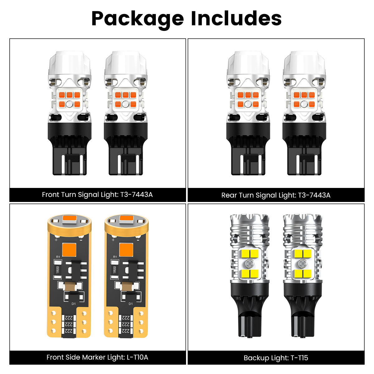 Lasfit combo package led bulbs for 2020-2022 Lexus RX