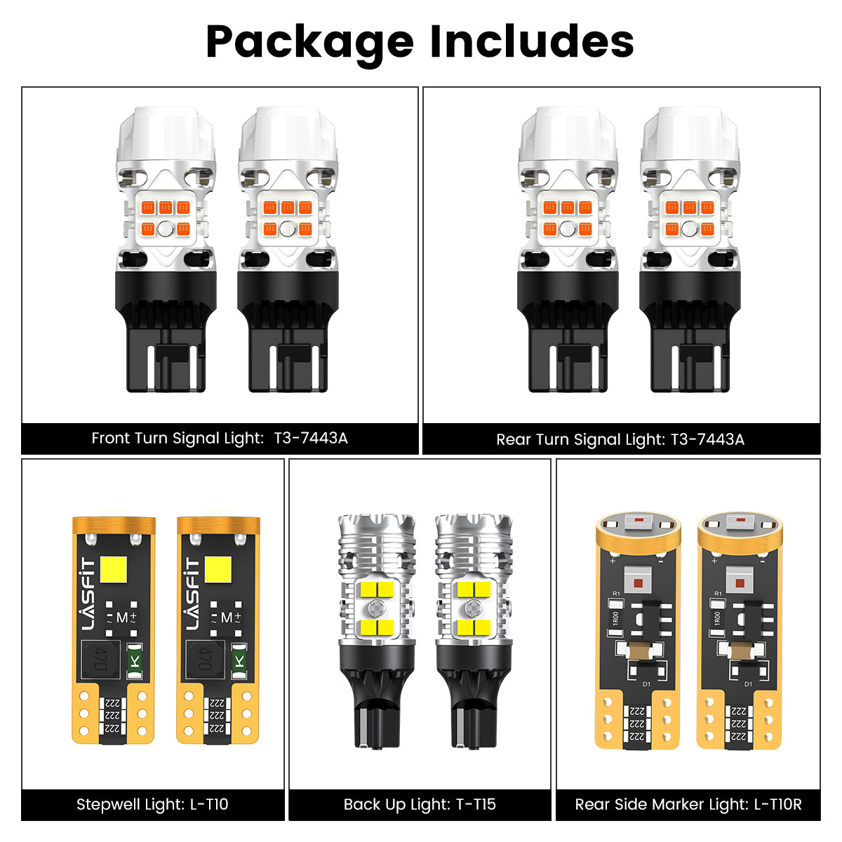 Lasfit combo package led bulbs for 2020-2022 Subaru Outback