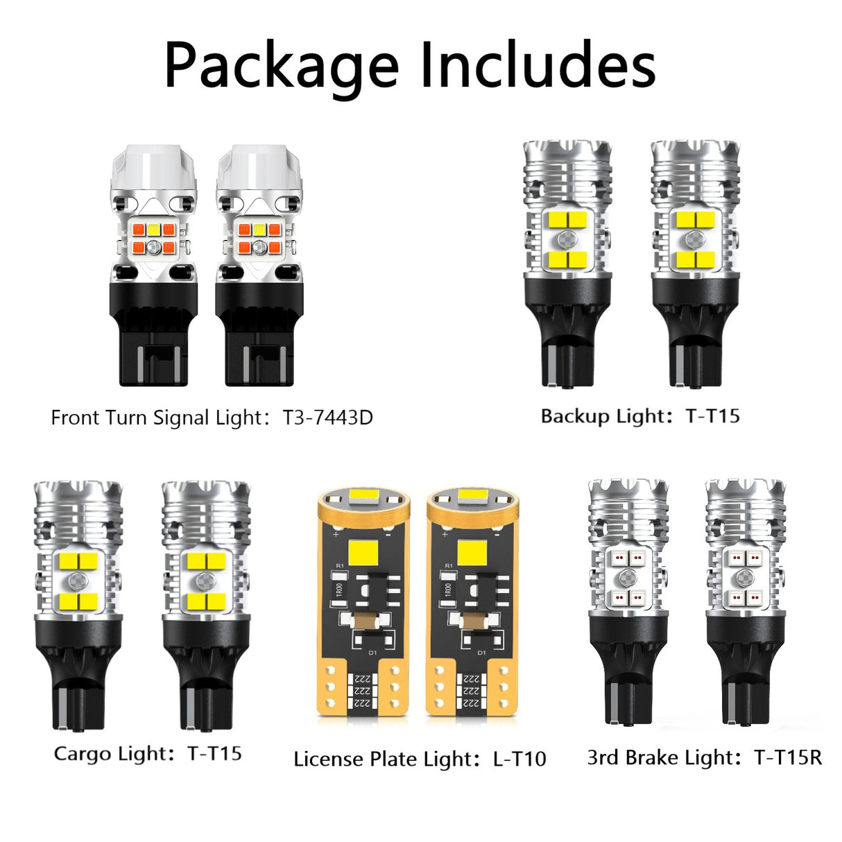 Lasfit combo package led bulbs for 2020-2023 GMC Sierra 2500HD 3500HD