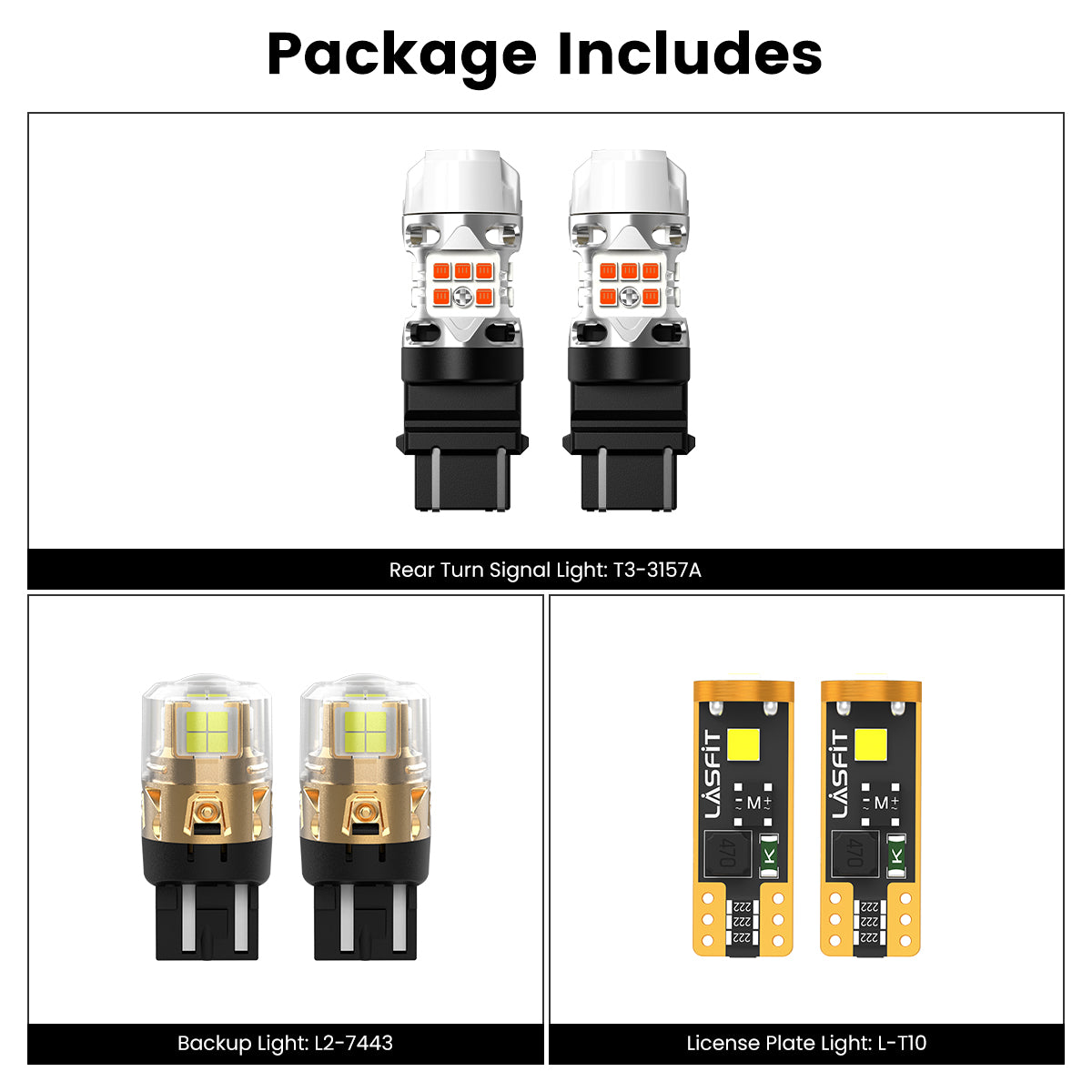 Lasfit combo package led bulbs for 2020-2024 Ford Explorer
