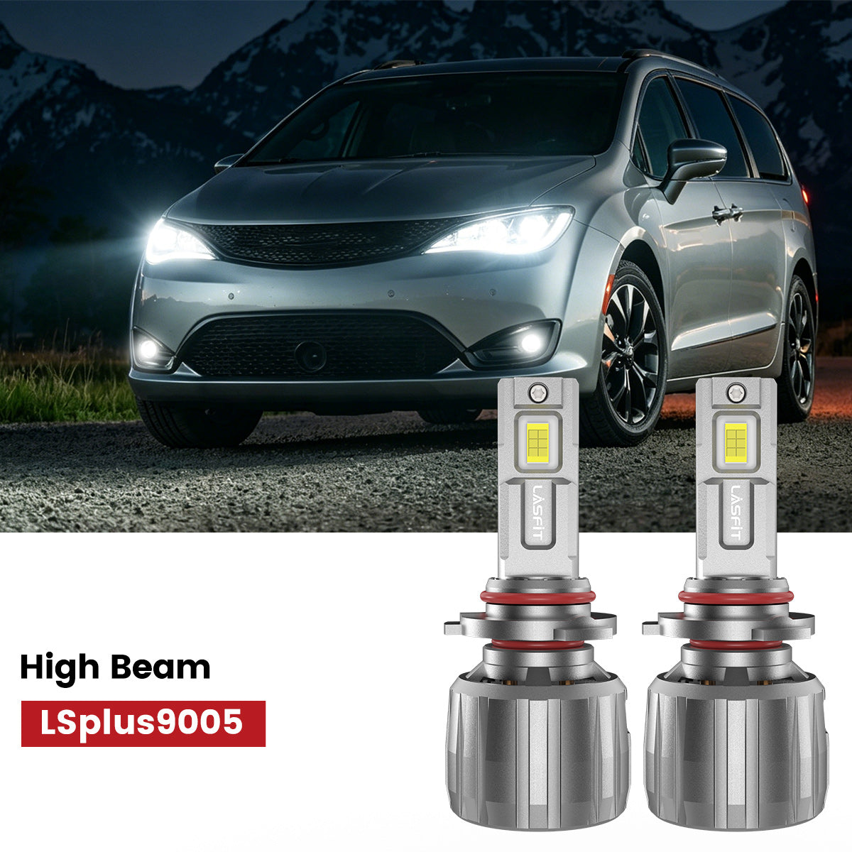 Lasfit 9005 led high beam fit for 2020-2025 Chrysler Pacifica