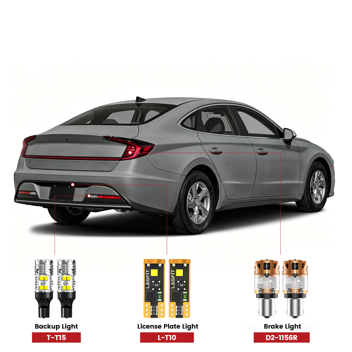 Lasfit led bulbs for 2020-2025 Hyundai Sonata