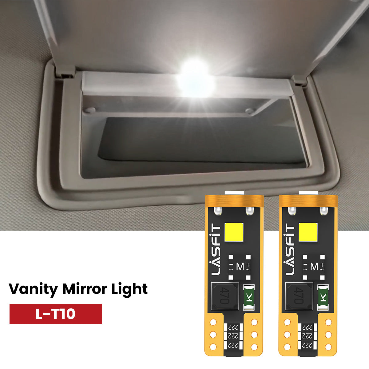 Lasfit 168 led vanity mirror lights fit for 2020-2025 Nissan Sentra