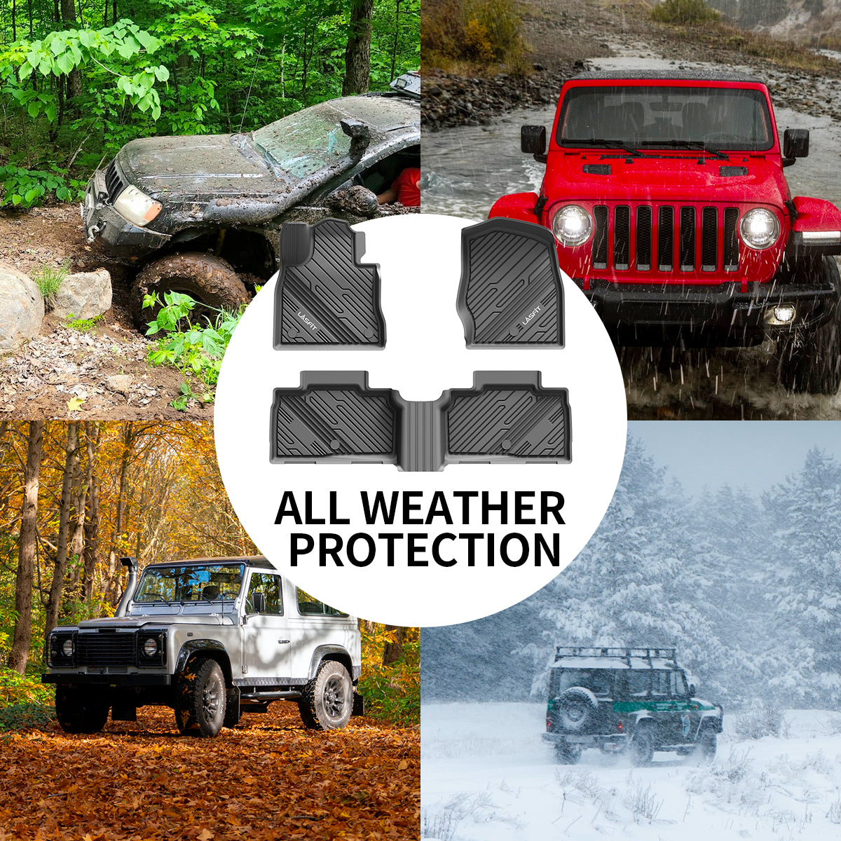 2020-2025 Ford Explorer All-weather Floor Mats