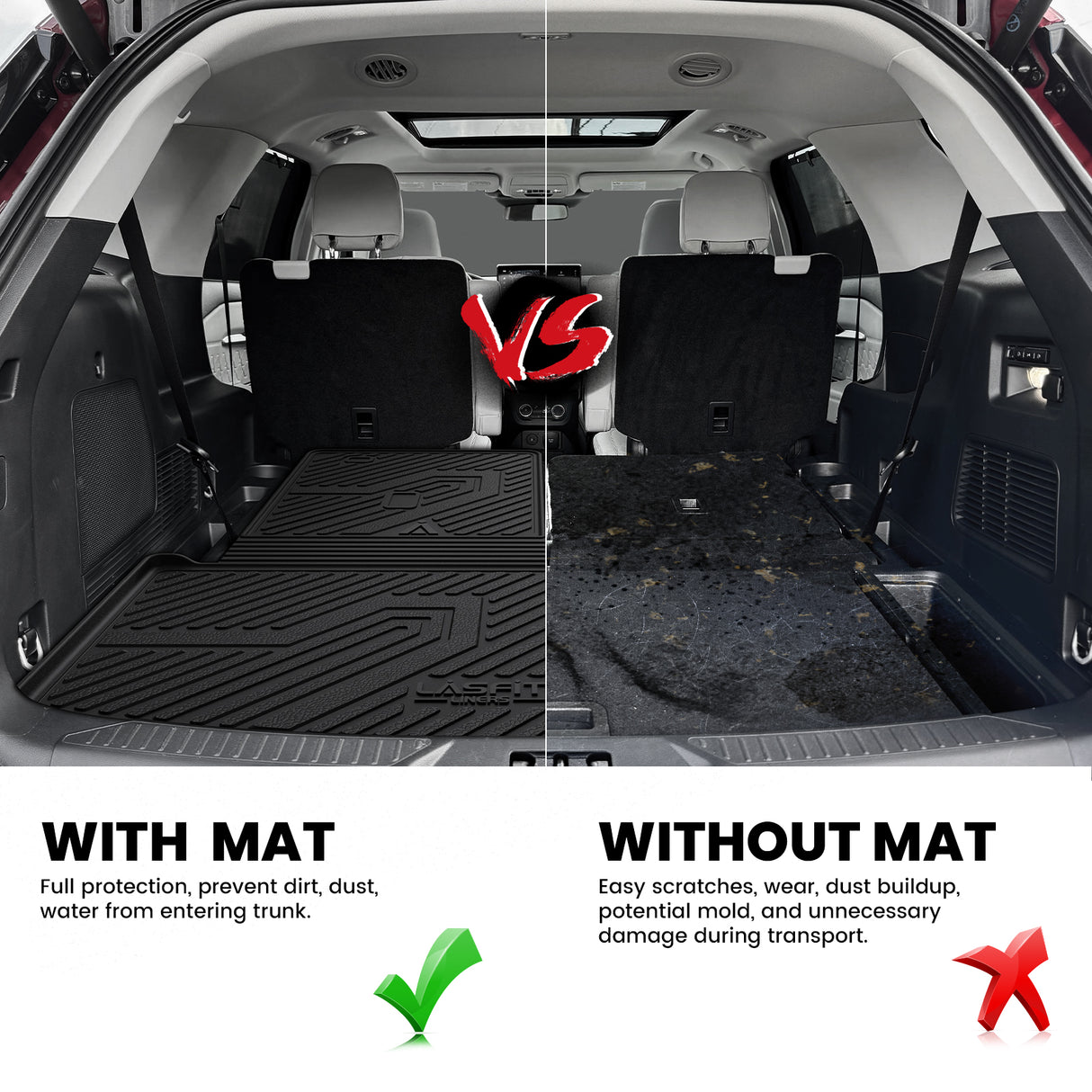 Fit for 2020-2026 Ford Explorer Floor Mats or Seatback & Cargo Mats