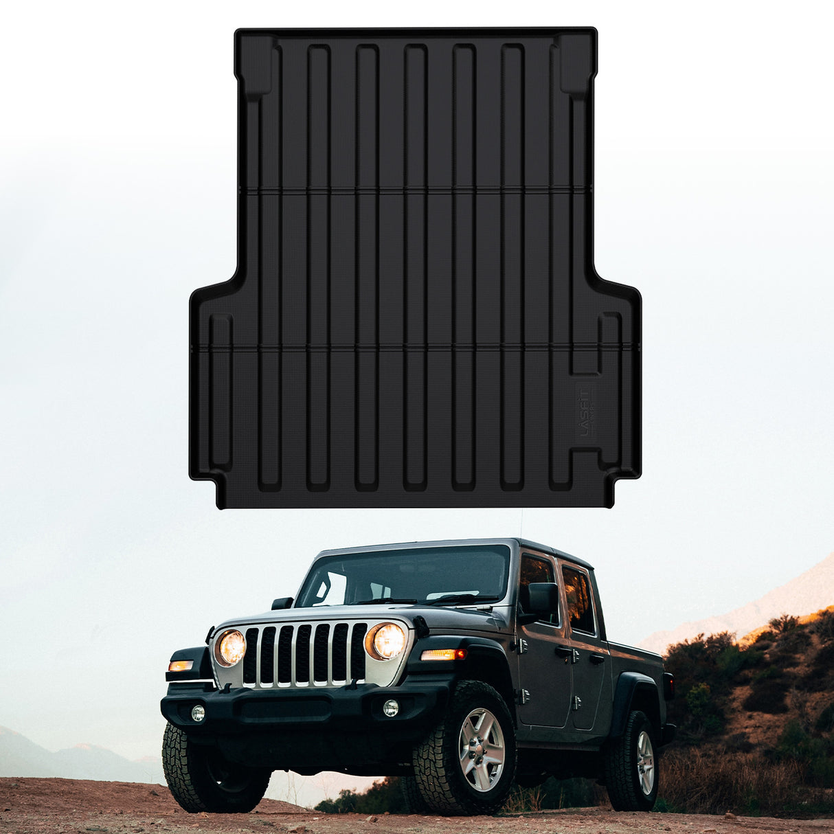 Fit for 2020-2026 Jeep Gladiator Truck Bed Mat 5FT(60.3"), Custom-Fit TPE Bed Liner