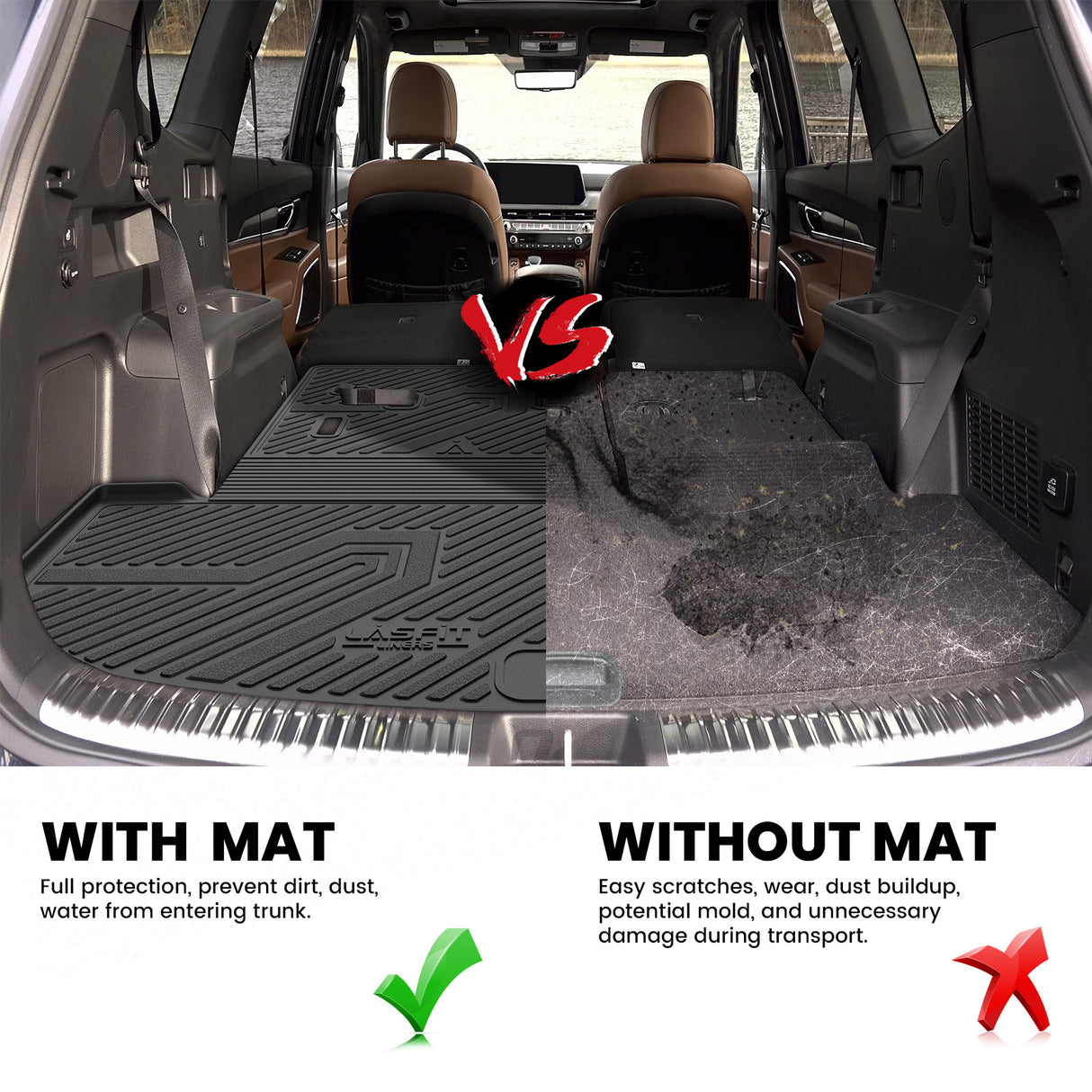 2020-2025 Kia Telluride Cargo Mat Better Coverage