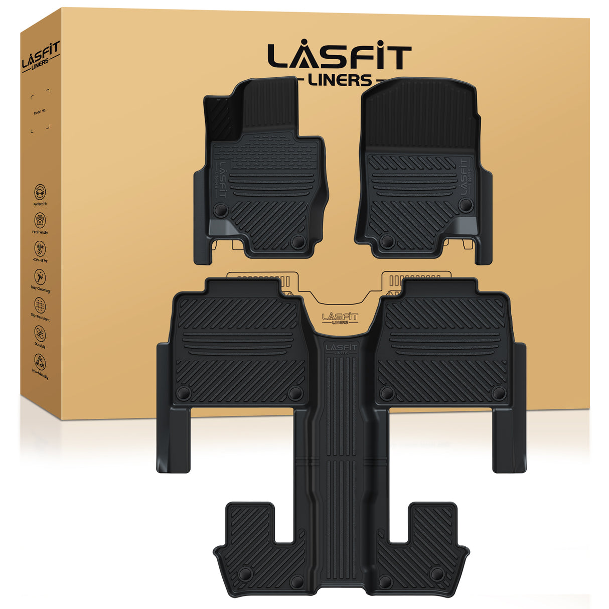 Fit for 2020-2026 Mercedes-Benz GLS Floor Mats/Cargo Mat