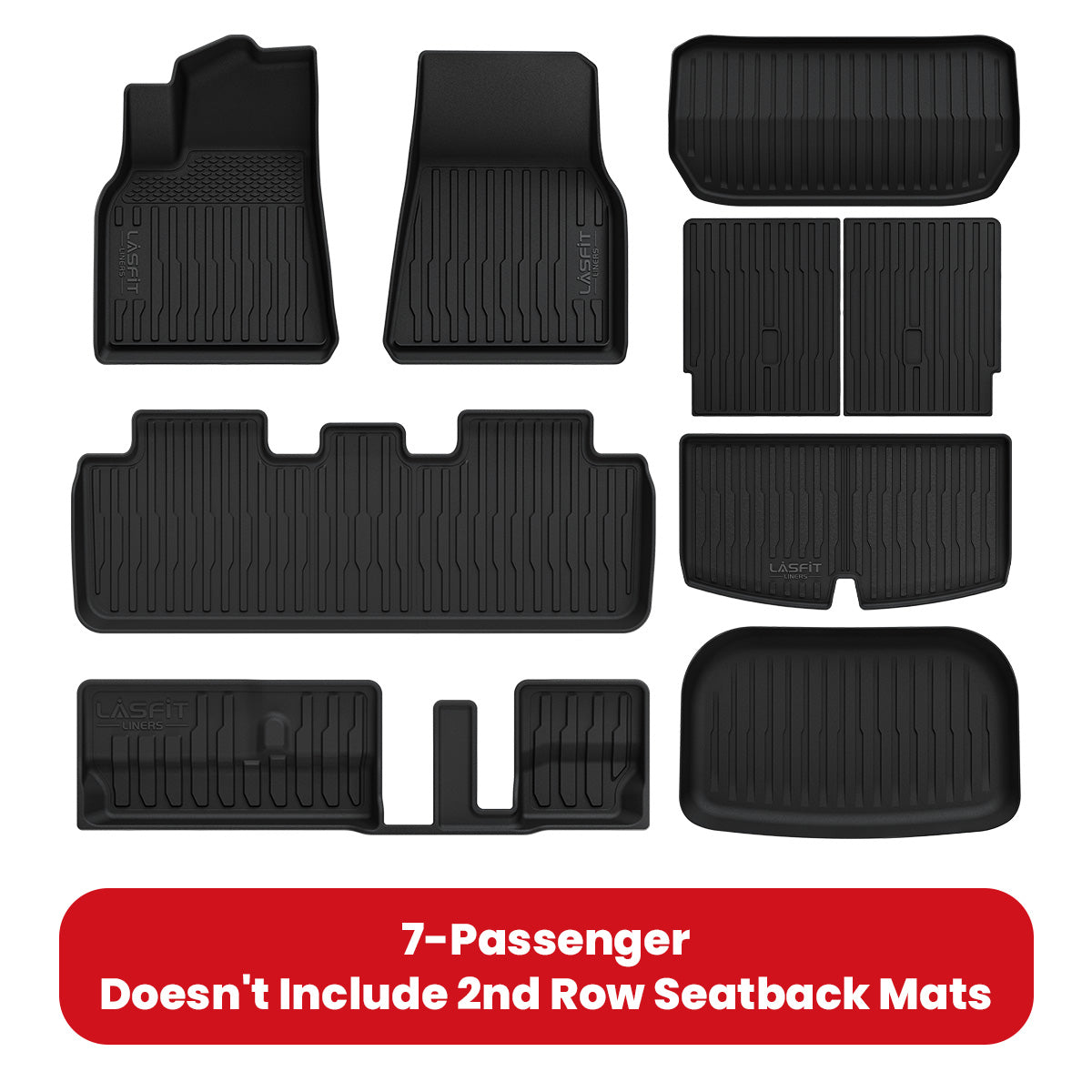 2020-2025 Tesla Model Y Custom TPE Floor Mats/Cargo Mats/Seatback Mat