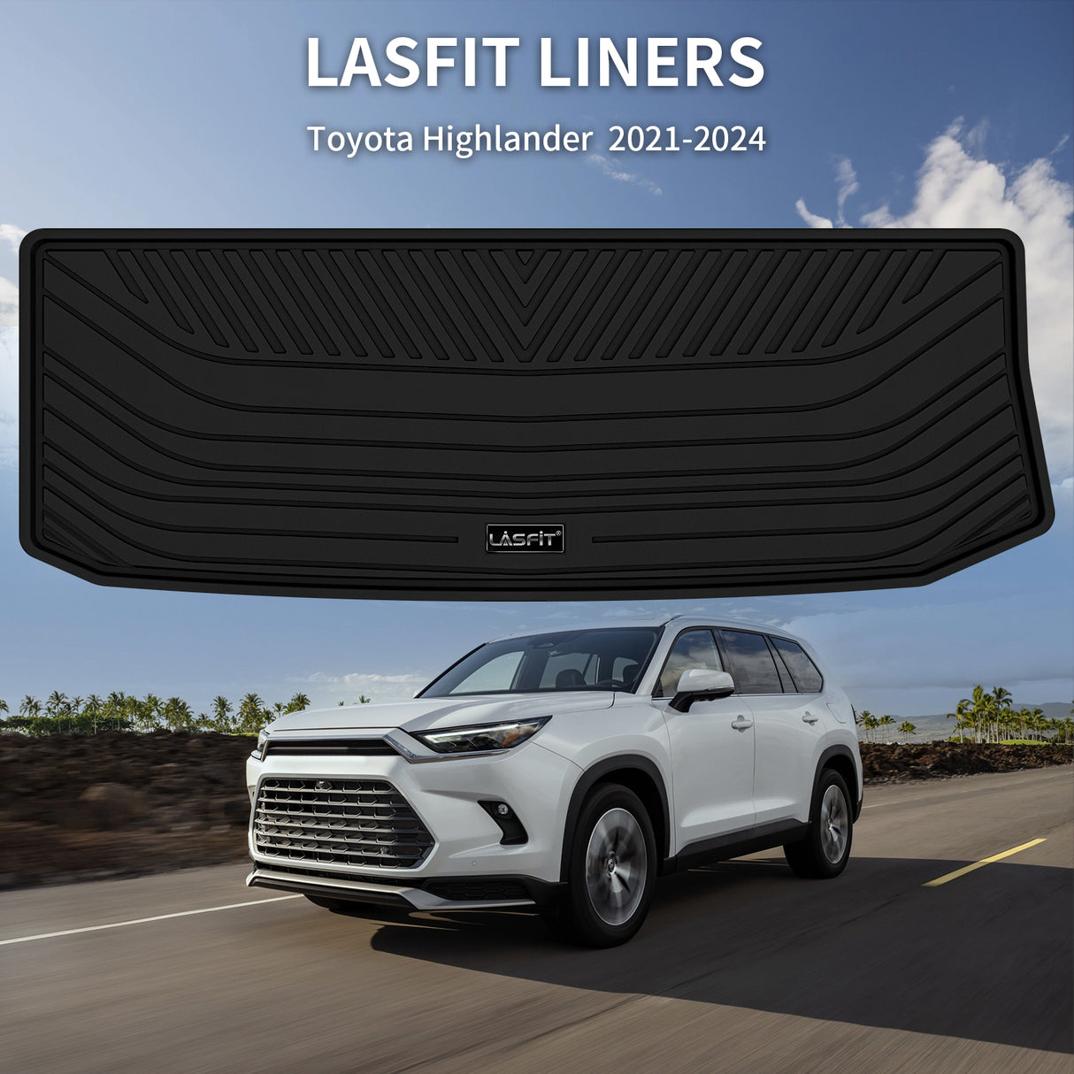 Fit for 2020-2026 Toyota Highlander Floor Mats or Cargo Mat, Fit Gasoline & 8 Seats Only, Not for Grand Highlander