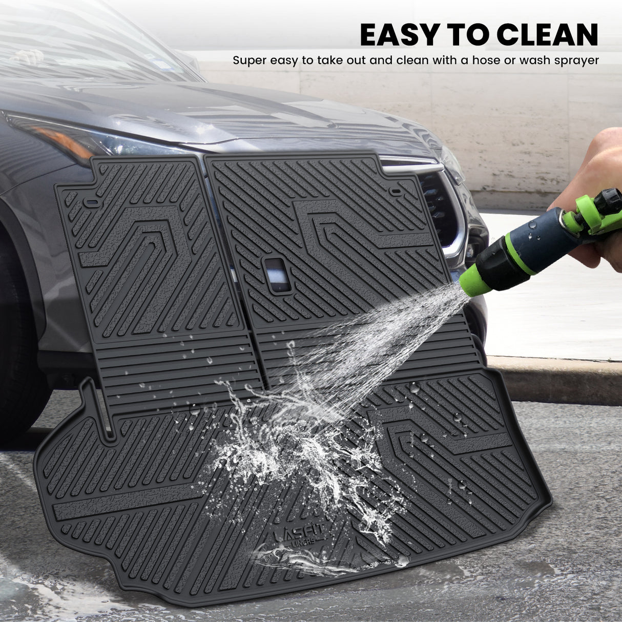 Fit for 2020-2026 Toyota Highlander Hybrid Floor Mats & Seatback & Cargo Mat, Fit AWD Only