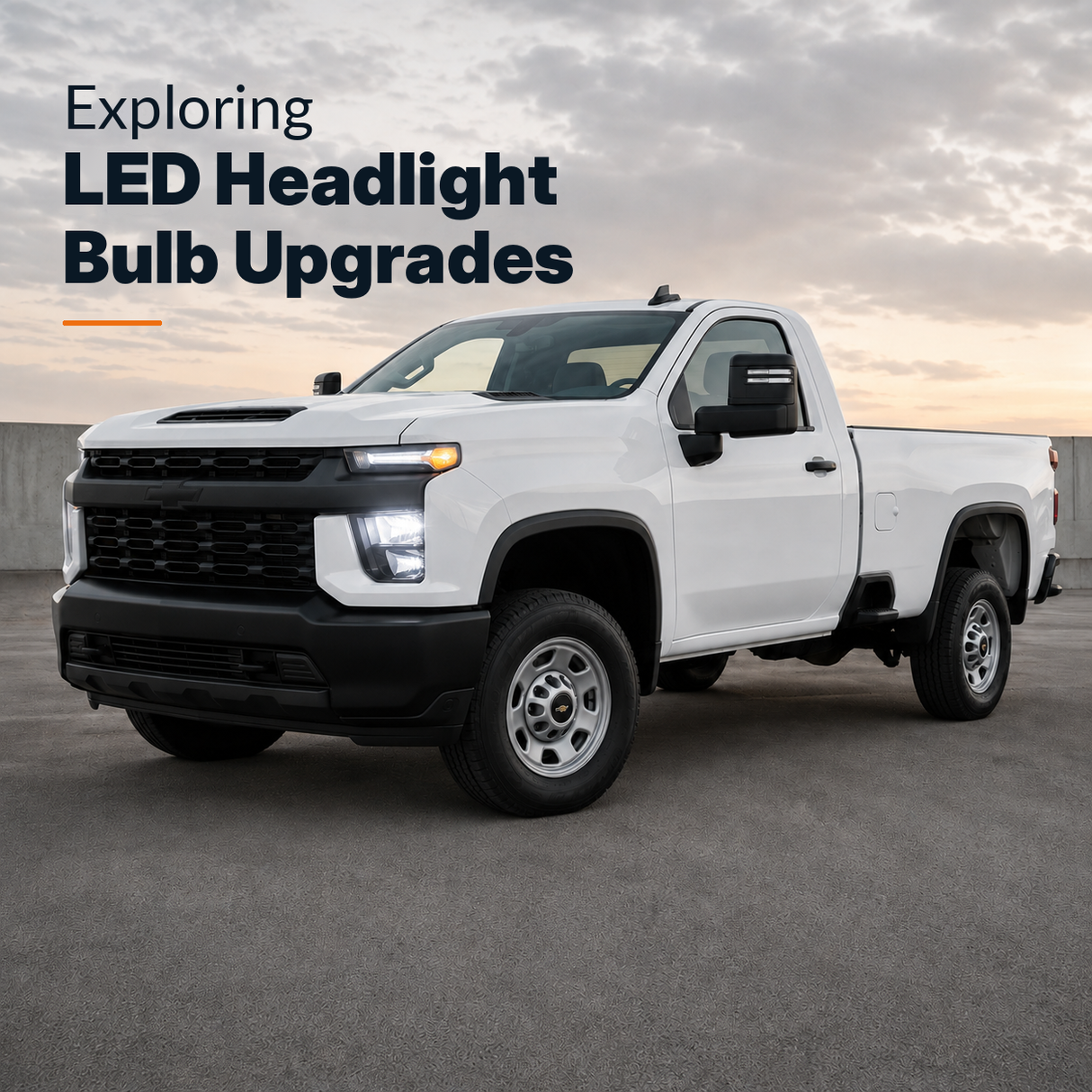 lasfit led headlight bulbs replacement for 2020-2026 chevy silverado hd