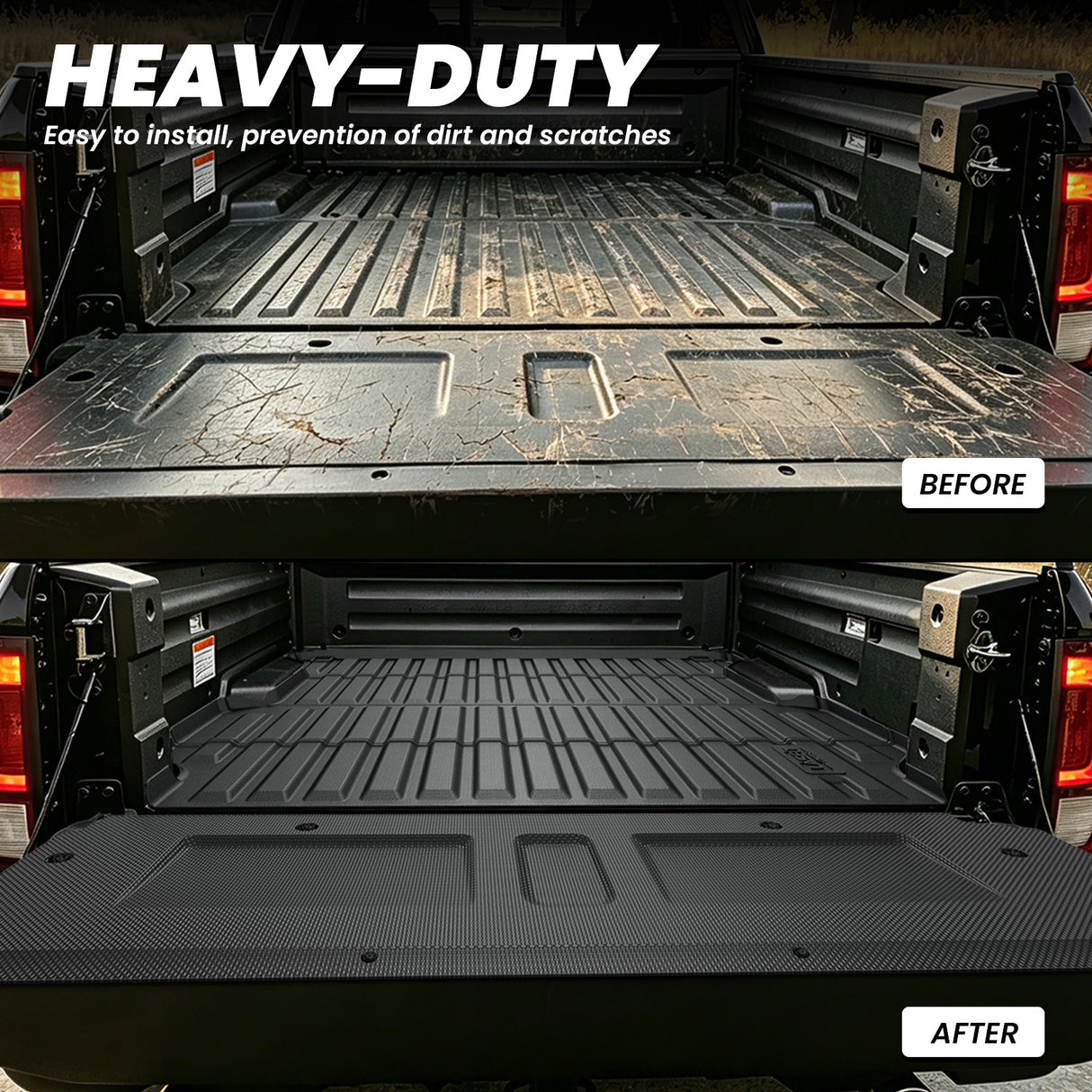 2020-2026 Honda Ridgeline 5.3FT(64") Truck Bed Mat or Tailgate Mat Heavy Duty