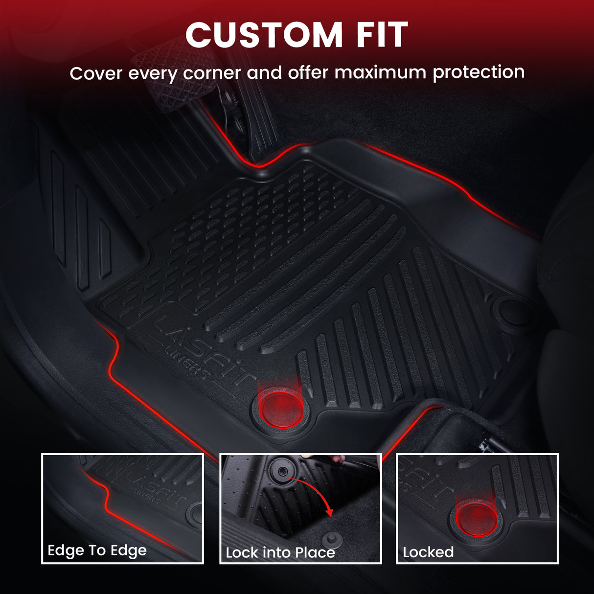 2020-2026 Mercedes-Benz GLS Floor Mats & Cargo Mat 7 Seats Custom Fit