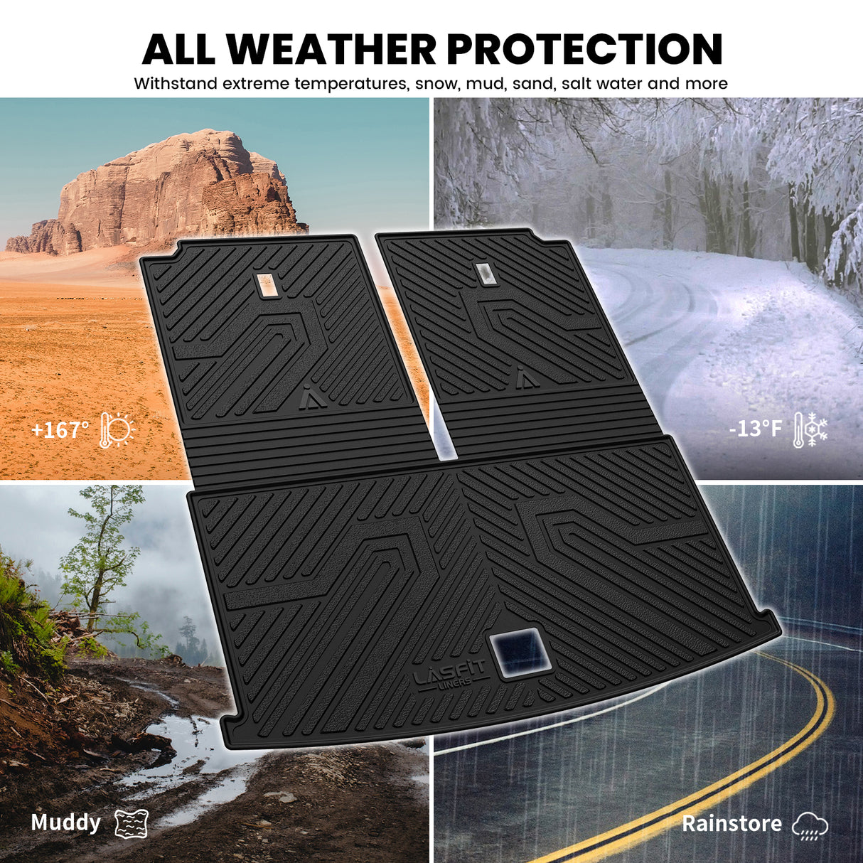 2020-2026 Volkswagen Atlas Seatback & Cargo Mat All Weather Protection