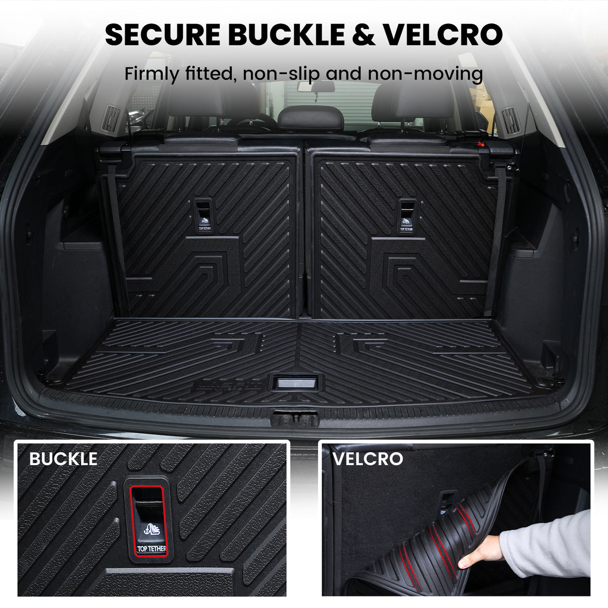2020-2026 Volkswagen Atlas Seatback & Cargo Mat Buckle and Vlcro