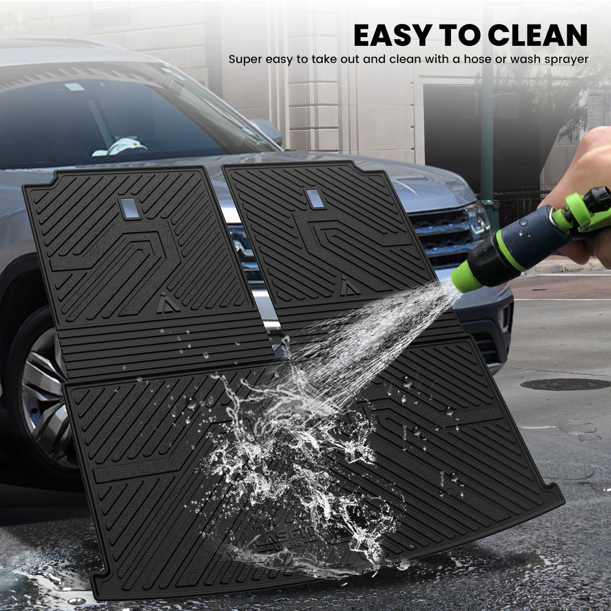 2020-2026 Volkswagen Atlas Seatback & Cargo Mat Easy to Clean