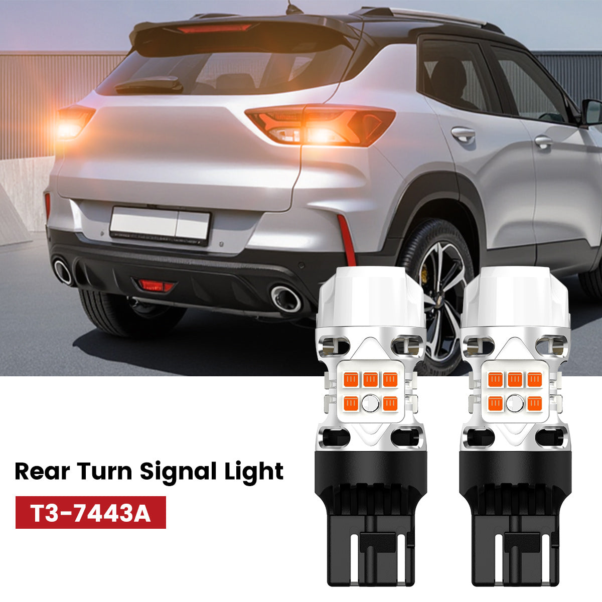 Lasfit 7443 led rear turn signal lights fit for 2021-2023 Chevrolet Trailblazer