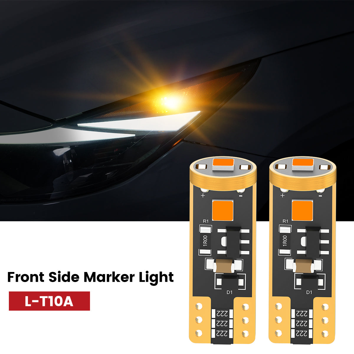 Lasfit 168 led front side marker lights fit for 2021-2023 Hyundai Elantra