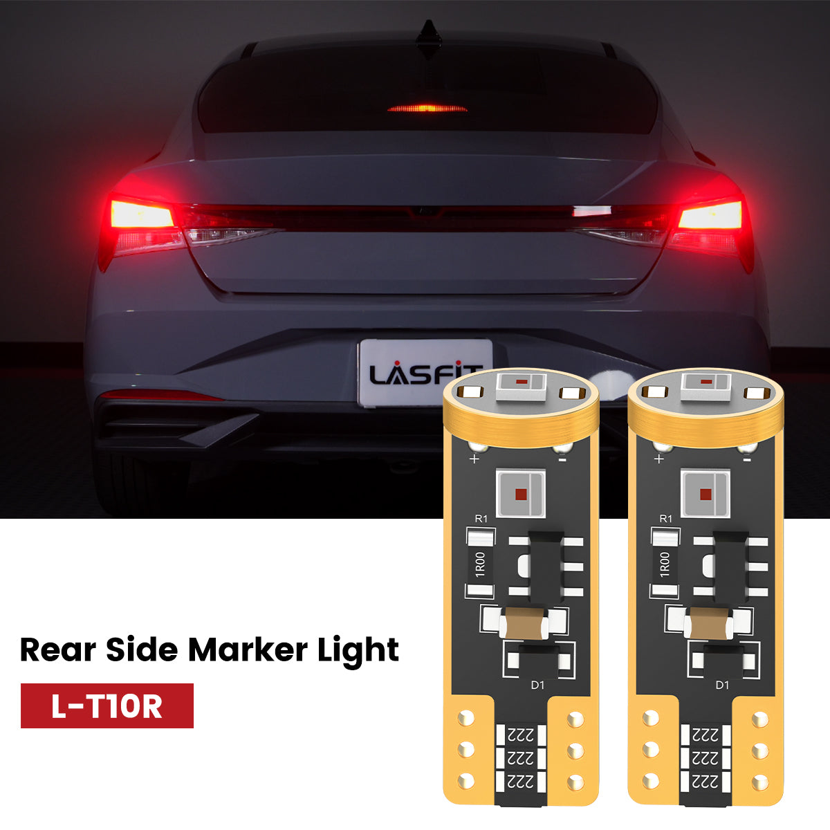 Lasfit 168 led rear side marker lights fit for 2021-2023 Hyundai Elantra