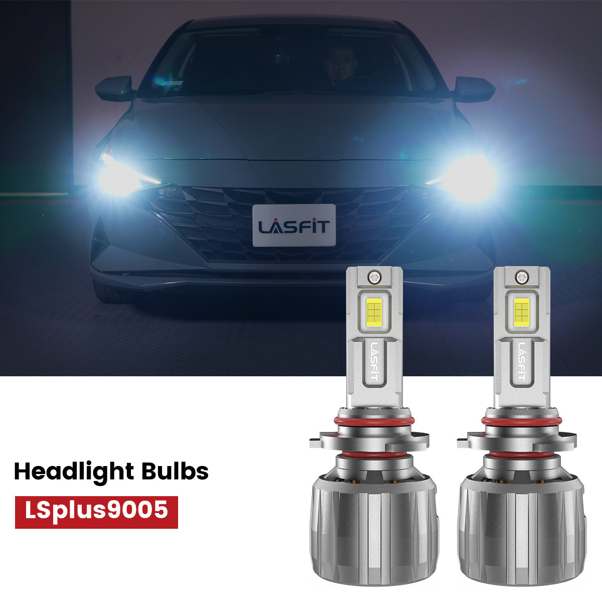 Lasfit 9005 led headlight bulbs fit for 2021-2023 Hyundai Elantra