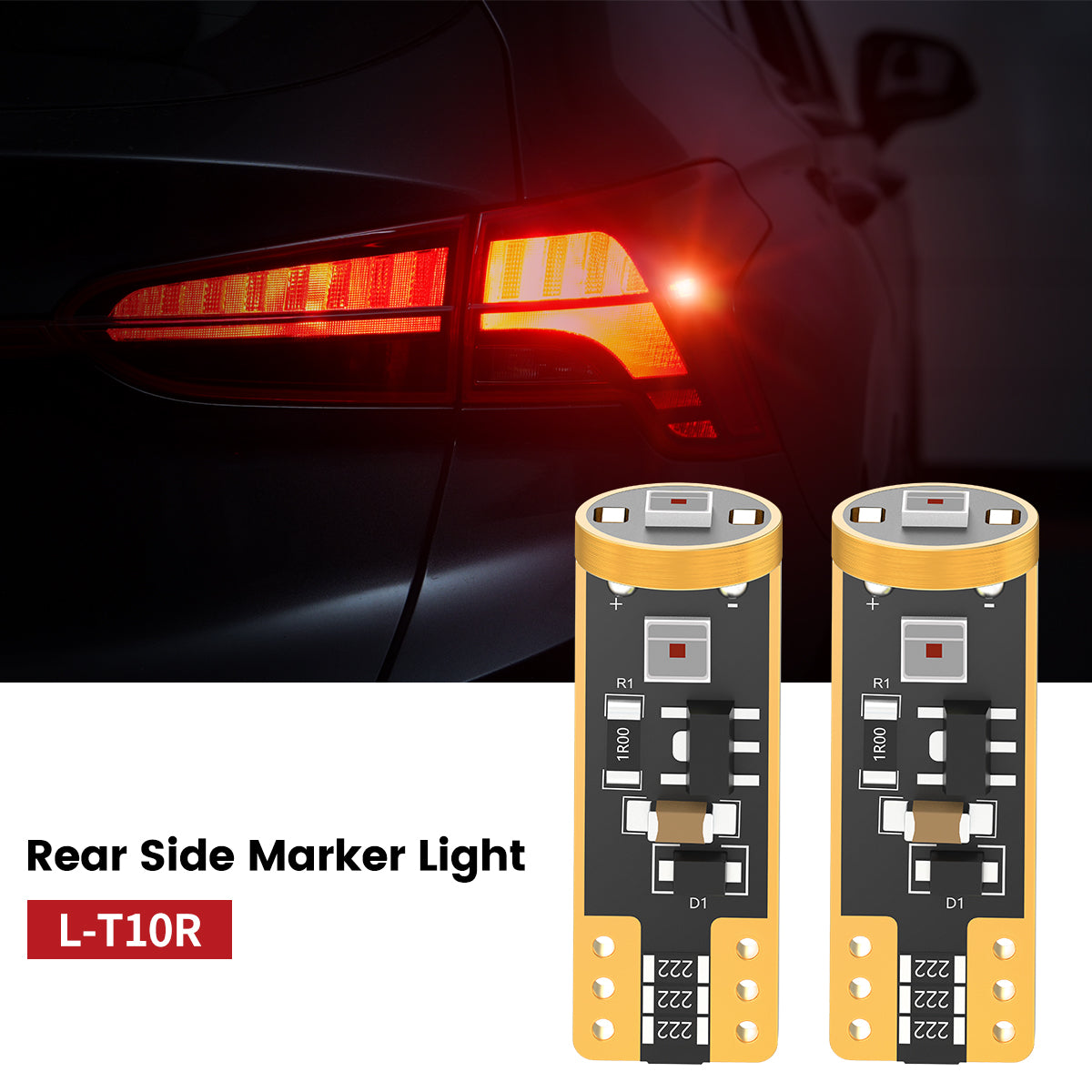 Lasfit 168 led rear side marker lights fit for 2021-2023 Hyundai Santa Fe