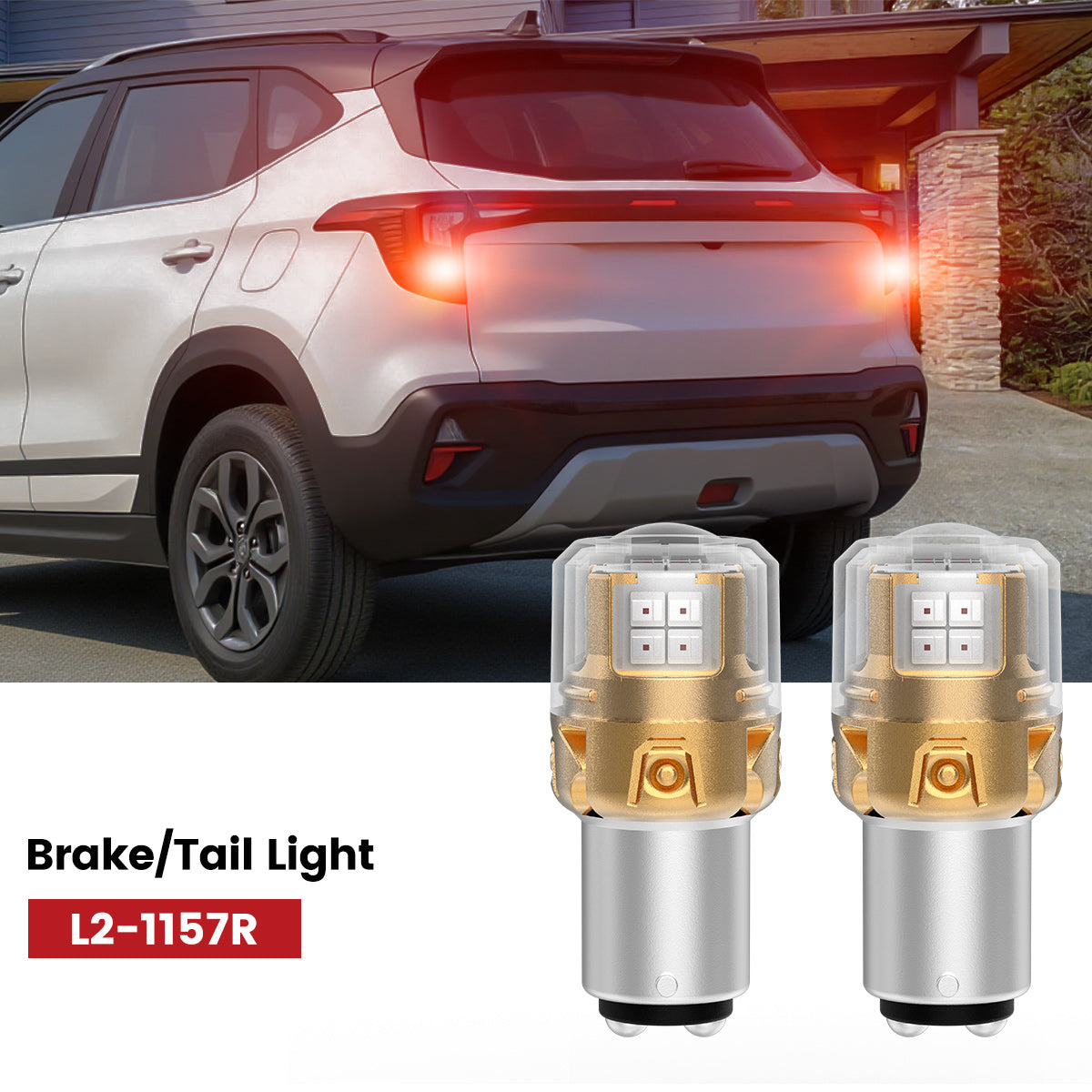 Lasfit 1157 led brake tail lights fit for 2021-2023 Kia Seltos