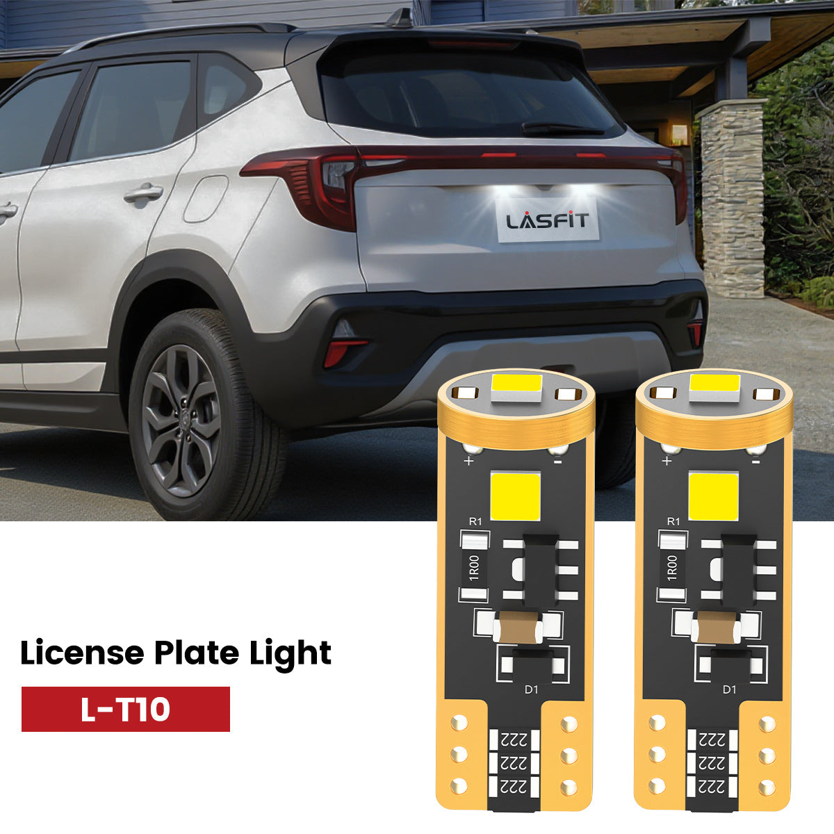 Lasfit 168 led license plate lights fit for 2021-2023 Kia Seltos