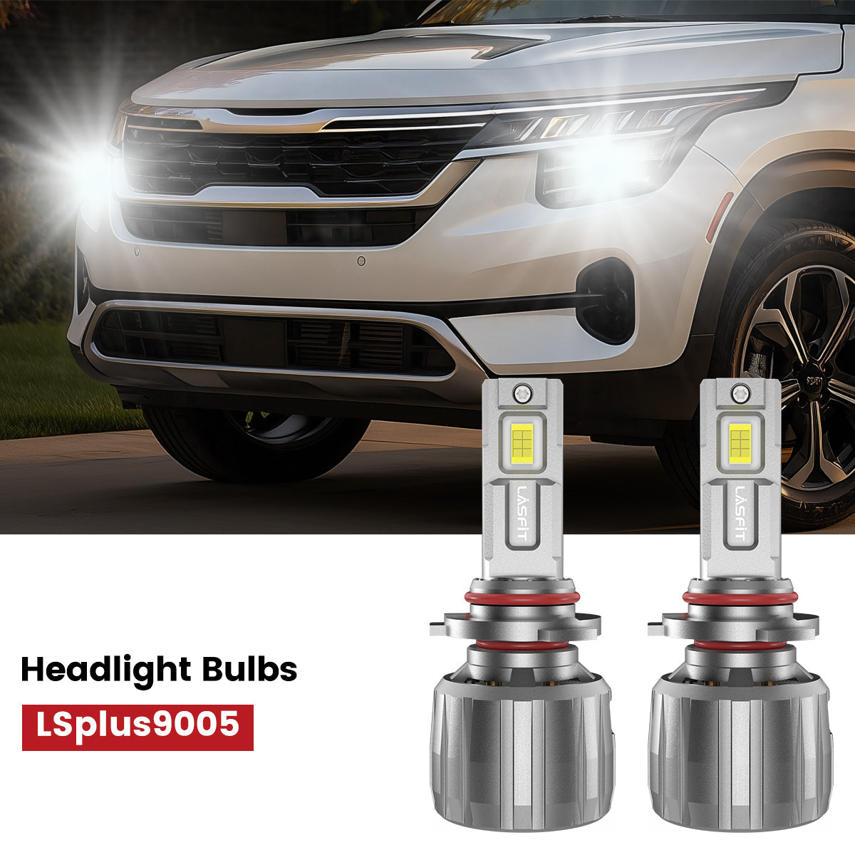 Lasfit 9005 led headlight bulbs fit for 2021-2023 Kia Seltos